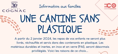 Une cantine sans plastique